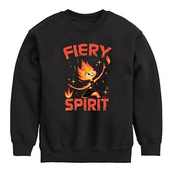 Disney's Elemental Boys 8-20 Fiery Spirit Crew Fleece Sweatshirt
