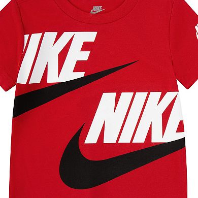 Toddler Boys Nike Sportswear Logo Split Futura Graphic Tee and Shorts Set