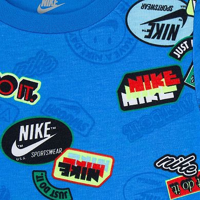 Toddler Boys Nike Sportswear Printed Graphic Tee and Shorts Set