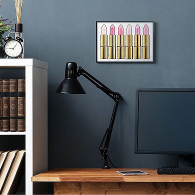 Stupell Home Decor Pink Lipstick Framed Wall Art