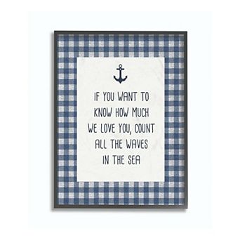 Stupell Home Decor Count The Waves Framed Giclee Texturized Art