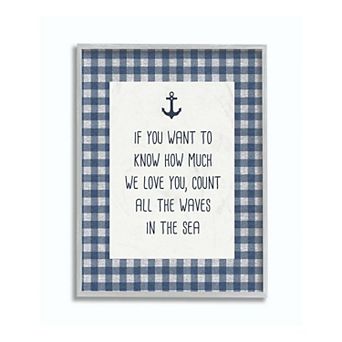 Stupell Home Decor Count The Waves Framed Giclee Texturized Art