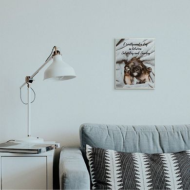 Stupell Home Decor Three Day Weekend Phrase Pet Humor Wall Art - Size: 10X15