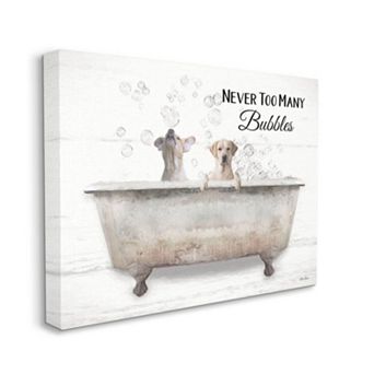 Stupell Home Decor Never Too Many Bubbles Canvas Wall Art
