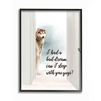 Stupell Home Decor Dog Nightmare Quote Wall Art