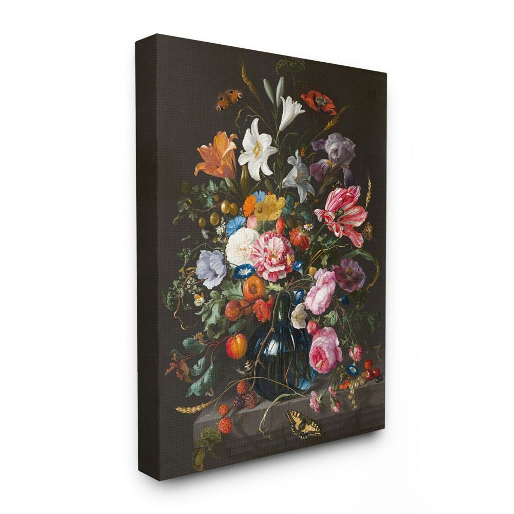 Stupell Home Decor Elegant Floral Bouquet Canvas Wall Art - Size 30x40