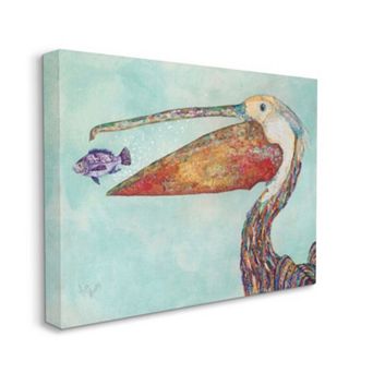 Stupell Home Decor Pelicans Lost Supper Canvas Wall Art- Size X-Large