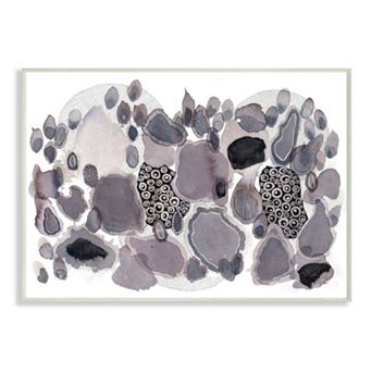 Stupell Home Decor Abstract Watercolor Drip Circular Design Wall Art - Size: 10X15