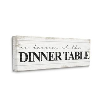 Stupell Home Decor No Devices at Dinner Table Canvas Wall Art