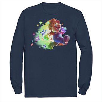 Big & Tall Nintendo Super Mario Bros Rainbow Run Long Sleeve