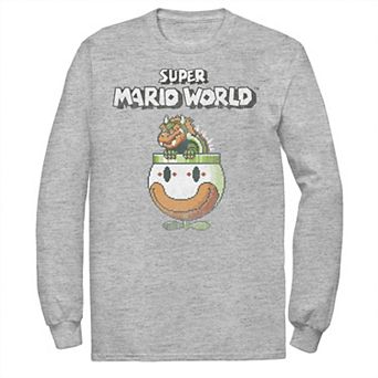 Big & Tall Nintendo Super Mario World Bowser Is King Long Sleeve
