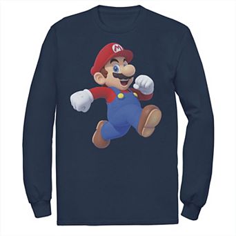 Big & Tall Nintendo Super Mario Bros Running Man Long Sleeve