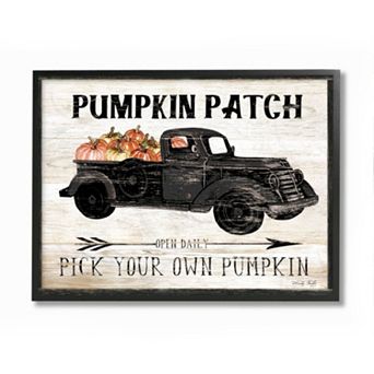 Stupell Home Decor Pumpkin Patch Framed Wall Art - Size: 16X20