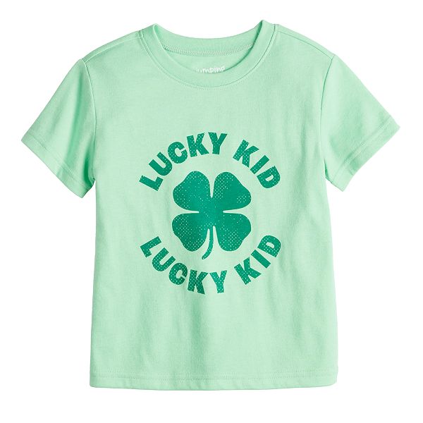 Baby & Toddler Boy Jumping Beans® Short Sleeve Lucky Kid Graphic Tee