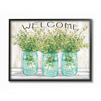 Stupell Home Decor Country Welcome Black Framed Wall Art - Size: 24X30
