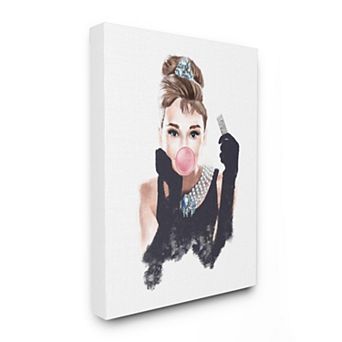 Stupell Home Decor Famous Fashion Icon Portrait Wall Art