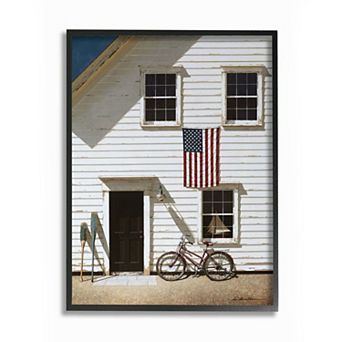 Stupell Home Decor Americana Cape House Front Vintage Realistic Painting Wall Art
