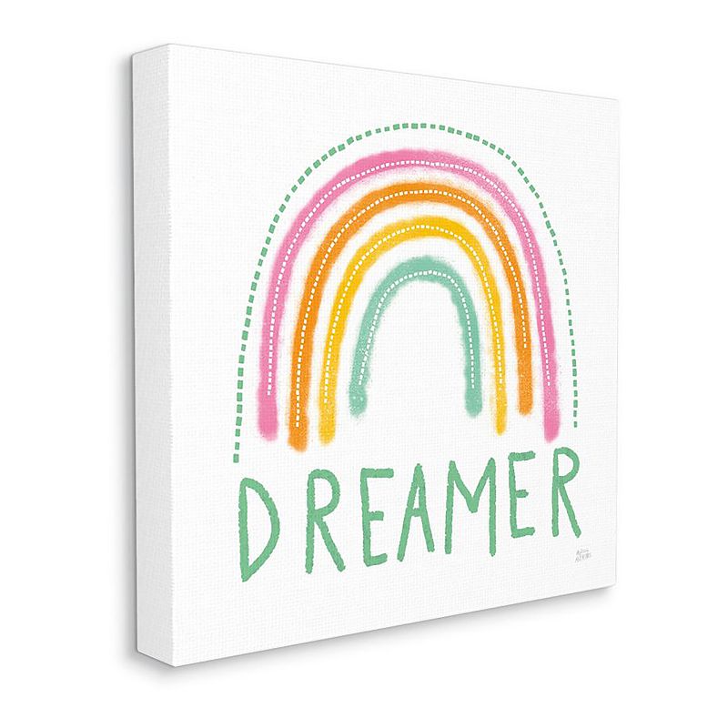 Stupell Home Decor Dreamer Rainbow Canvas Wall Art, Multi