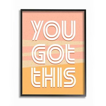 Stupell Home Decor You Got This Quote Motivational Confidence Phrase Framed Wall Art
