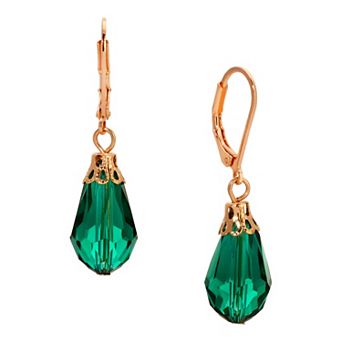 1928 Faceted Bead Drop Earrings