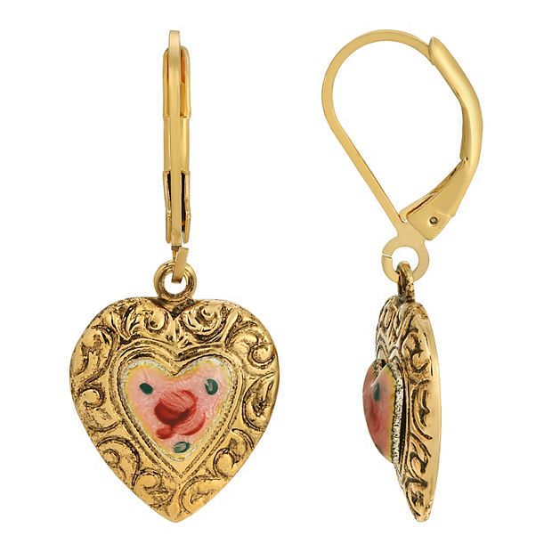 Kohls heart earrings shop