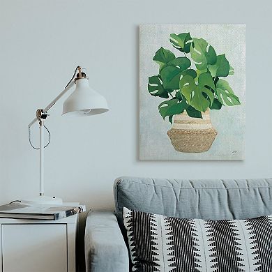 Stupell Home Decor Monstera Plant Canvas Wall Art
