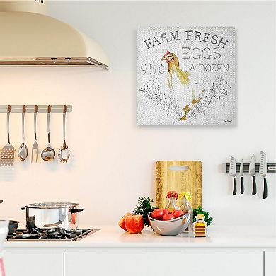 Stupell Home Decor Chicken Farm Fresh Canvas Wall Art