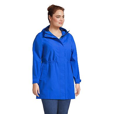 Plus Size Lands' End Squall Hooded Waterproof Raincoat