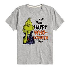 Boys 8-20 Dr. Seuss How the Grinch Stole Christmas Face Graphic
