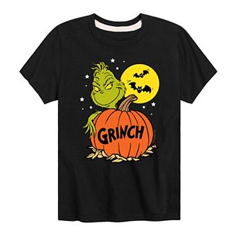 Boys 8-20 Dr. Seuss Grinch and Pumpkin Graphic Tee
