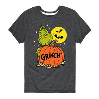 Boys 8-20 Dr. Seuss Grinch and Pumpkin Graphic Tee