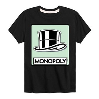 Boys 8-20 Monopoly Hat Token Graphic Tee