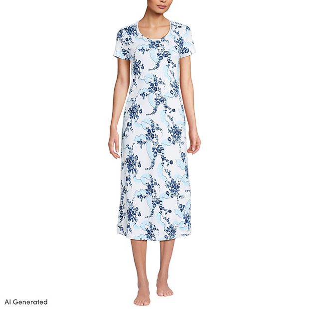 knee length dresses for ladies Linen Mid Calf Length Dress main image 1