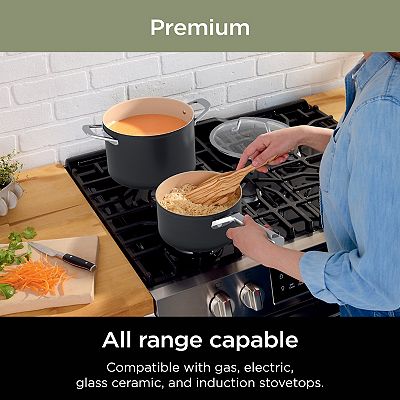 Ninja Extended Life Premium Ceramic 9-Piece Cookware Set