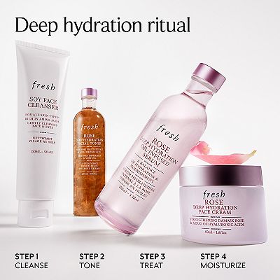 fresh Rose & Squalane Deep Hydration Oil-Infused Serum