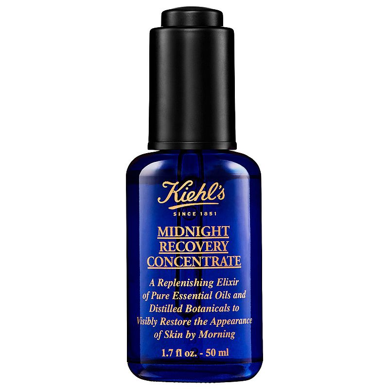 Kiehl's Since 1851 Midnight Recovery Concentrate Moisturizing Face Oil Serum, Size: 1.7 FL Oz, None