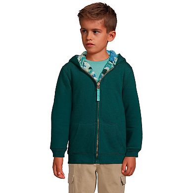 Lands' End Kids Husky Reversible Sherpa Fleece Hoodie