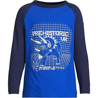 Boys 2-20 Lands' End Triceratops Raglan Graphic Tee