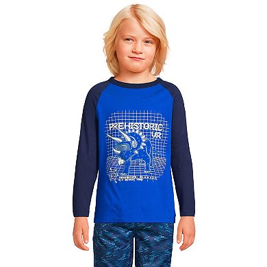 Boys 2-20 Lands' End Triceratops Raglan Graphic Tee
