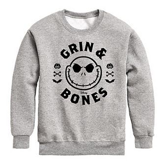 Disney's The Nightmare Before Christmas Boys 8-20 Grin & Bones Crew Fleece