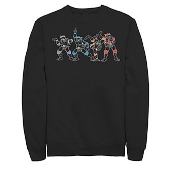 Big & Tall Nickelodeon Teenage Mutant Ninja Turtles Lineup Fleece Sweatshirt