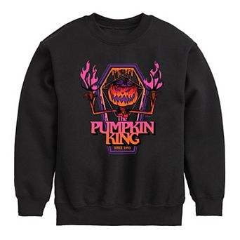 Disney's The Nightmare Before Christmas Boys 8-20 Pumpkin King 1993 Crew Fleece