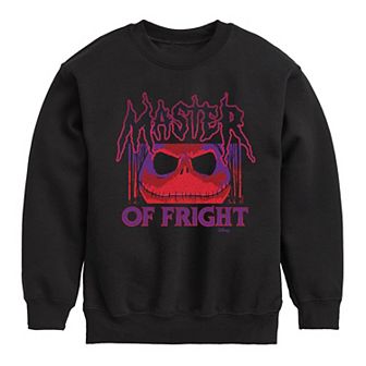Disney's The Nightmare Before Christmas Boys 8-20 Jack Master Of Fright Crew Fleece