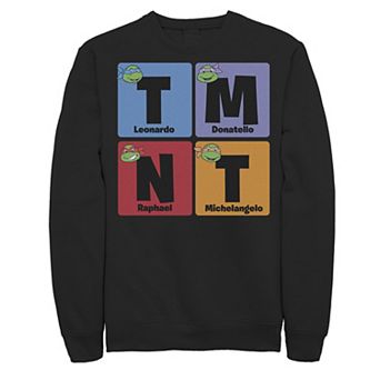 Big & Tall Nickelodeon Teenage Mutant Ninja Turtles Elements Heads Fleece Sweatshirt