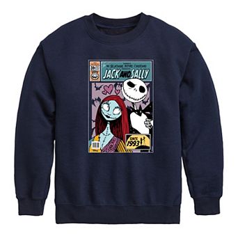 Disney's The Nightmare Before Christmas Boys 8-20 Jack and Sally Crew Fleece