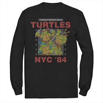 Big & Tall Nickelodeon Teenage Mutant Ninja Turtles Action Poster Long Sleeve