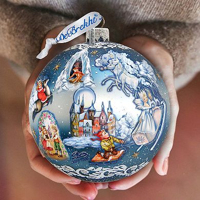 Limited Edition, Oversized Snow Queen Ball Glass Ornament