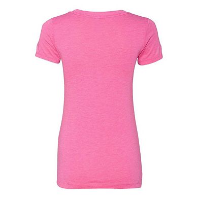 Next Level Womens Triblend Deep V-Neck T-Shirt