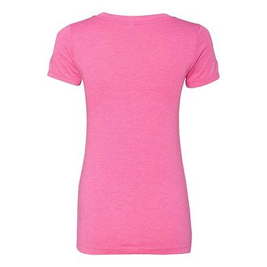 Next Level Womens Triblend Deep V-neck T-shirt