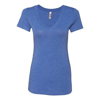 Next Level Womens Triblend Deep V-Neck T-Shirt